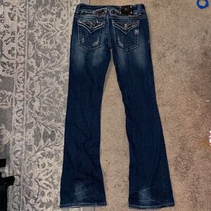 Miss Me jeans like new crystals gems size 28